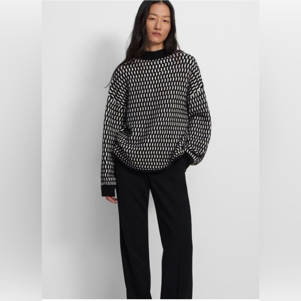 Theory Two-Toned Cashmere Sweater Size P